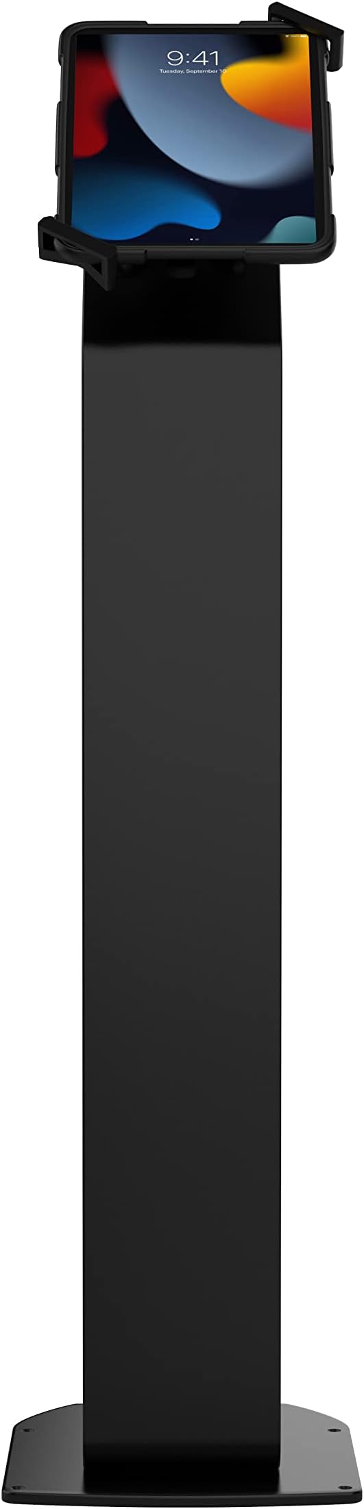 CTA Digital Locking Floor Stand Premium Support Base Kiosk Lock & Key Security - iPad Air 11" M2 (2024) - Pro 11" M4 (2024) - Air 13" M2 (2024) - Pro 13" M4 (2024) & More - Black (PAD-PARAFU)