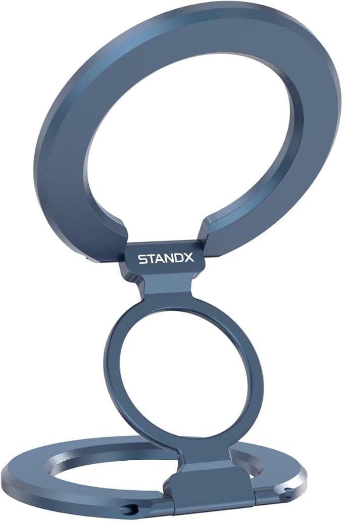 Phone Ring Holder for MagSafe Case, Strong Magnetic Cell Phone Grip, 360° Rotation Kickstand Compatible with iPhone and Android.