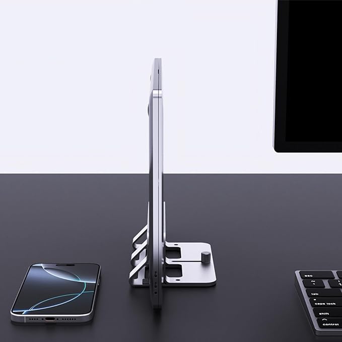 Desktop Stand Holder Adjustable Dock Vertical Saving Dock Space Saving for Laptop Notebook Vertical Ergonomic