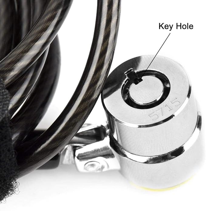 I3C Laptop Cable Lock Hardware Security Cable Lock Anti Theft Combination Lock with Anchor Plate, Laptop-Computer-Security-Locks (5Pack)