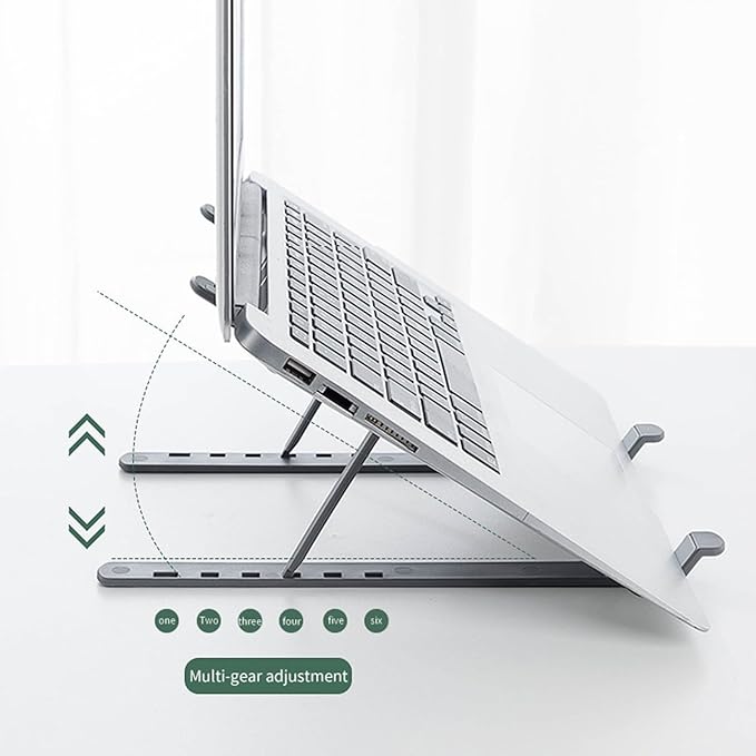 Foldable Desk Laptop Stand Notebook Adjustable 6 Gear Portable Holder for Tablet Desktop Ergonomic Laptop