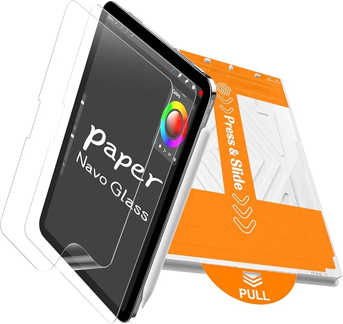 PandaShield 2-Pack Paper-feel Screen Protector Easy-Installation Box for iPad Air [11-in.] M3/M2 (2025/2024),Matte,Write like on Paper,Bubble Free,Anti-Glare,Scratch Resistant,Apple Pencil Compatible