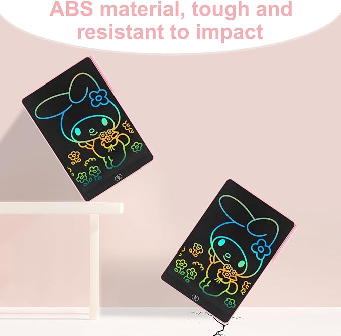 Drawing Tablet 16 Inch LCD Writing Tablet for Kids Adults, Girl Toys Doodle Board Christmas Gifts Sensory Toys for Ages 3-8 Road Trip Activities Valentines Day Gifts for Kids Women（Pink）