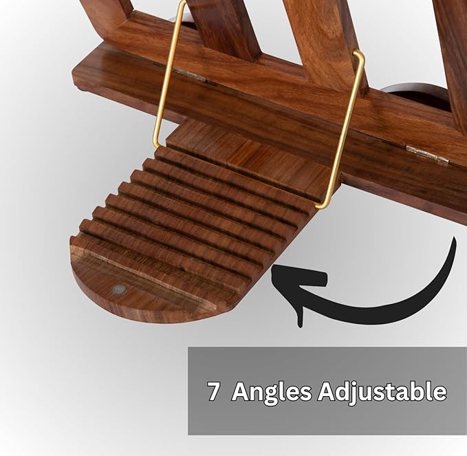 Vertical Laptop Stand Holder for MackBook Dell HP I Dual Dock Slots | Plastic-Free| (Indian Rosewood)