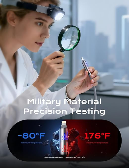 MAGIC JOHN 240W 4 in 1 Charging Cable, 6.6FT USB C to Lightning Cable [MFi Certified], Chubby USB A/C to C/Lightning with Light for iPhone/MacBook/iPad/Samsung/Switch 2, Multi Chargers for All Devices