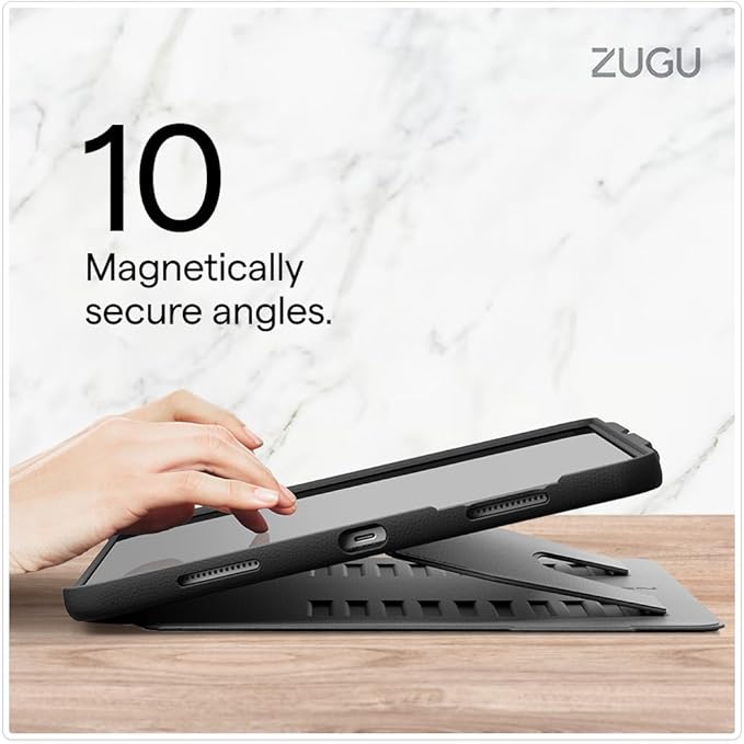 Zugu Case for iPad Pro 13 (M4/M5) 2024/2025, Slim Protective Cover with Apple Pencil Holder, Auto Wake/Sleep, Multiple Viewing Angles, iPad Pro 13 Inch Cover, Phone Protectors, Olive Green