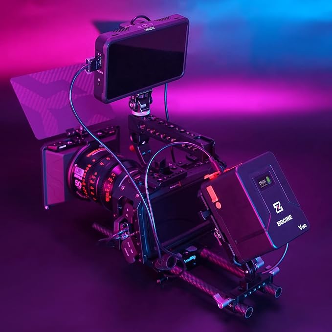 EACHSHOT ZGCINE ZG-V160 9600mAh High Capacity V-Mount Battery, with one BP, Double D-tap, Double USB-C Ports, Support PD Fast Charging, for Aputure 120D 120T 120D II 300D 300D II 300X