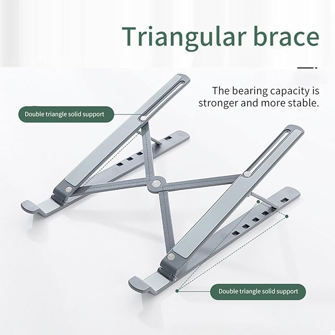 Foldable Desk Laptop Stand Notebook Adjustable 6 Gear Portable Holder for Tablet Desktop Ergonomic Laptop