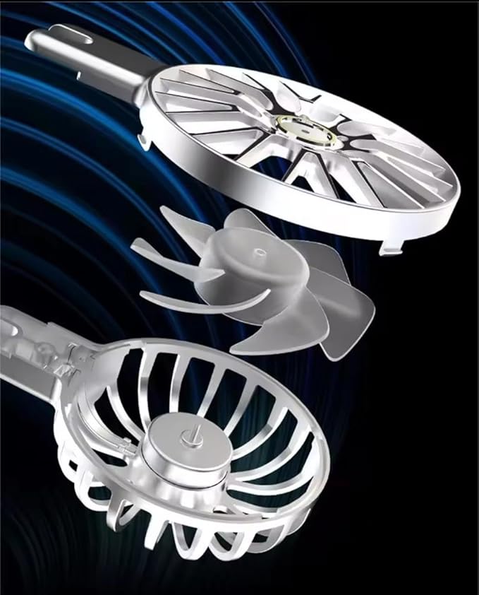 Adjustable Laptop Stand with Detachable Cooling Fan – Portable Foldable Notebook Riser with Heat Sink, USB Powered, Ergonomic & Anti-Slip Design for 10"–17" Laptops (Black)