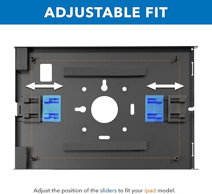 Mount-It! Anti-Theft Tablet Floor Stand Kiosk, Commercial Floor Kiosk with Universal Enclosure, Locking Tablet Mount Stand for iPad Gen 7-10, Pro, Air, 10.2 inch, 10.9 inch