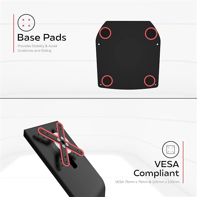 CTA Digital Locking Floor Stand Premium Support Base Kiosk Lock & Key Security - iPad Air 11" M2 (2024) - Pro 11" M4 (2024) - Air 13" M2 (2024) - Pro 13" M4 (2024) & More - Black (PAD-PARAFU)