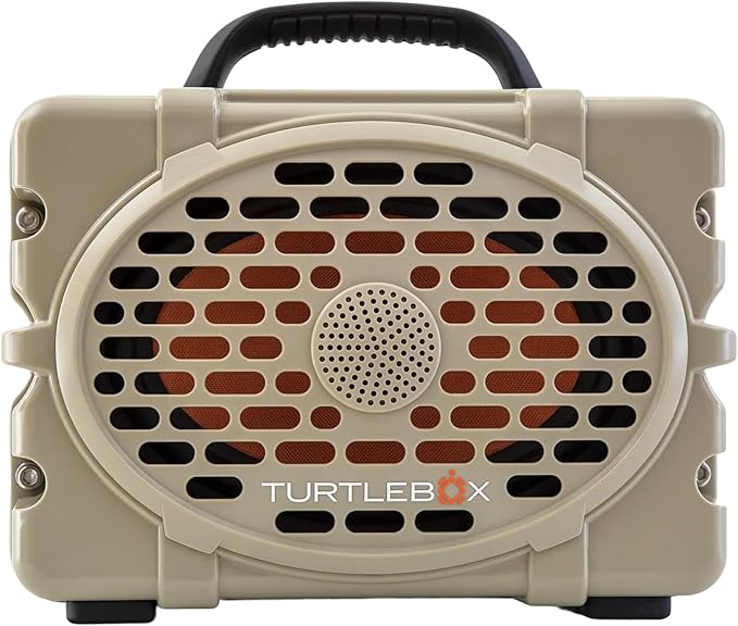 Turtlebox Original Gen 3: Portable Outdoor Bluetooth Speaker – Ultra-Loud (120dB), Waterproof (IP67), Rugged, Impact-Resistant, 3-Day Battery | Party Mode: Unlimited Pairing for Stereo Sound, Tan