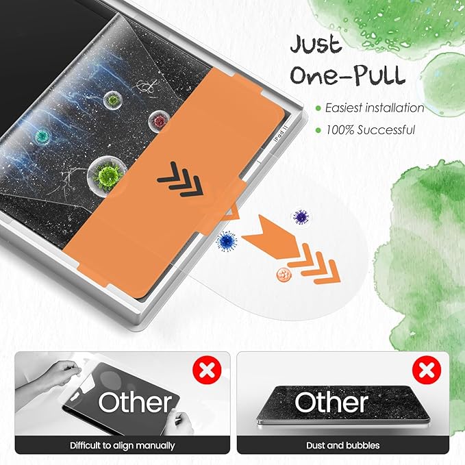 PandaShield 2-Pack Paper-feel Screen Protector Easy-Installation Box for iPad Air [13-in.] M3/M2 (2025/2024),Matte,Write like on Paper,Bubble Free,Anti-Glare,Scratch Resistant,Apple Pencil Compatible