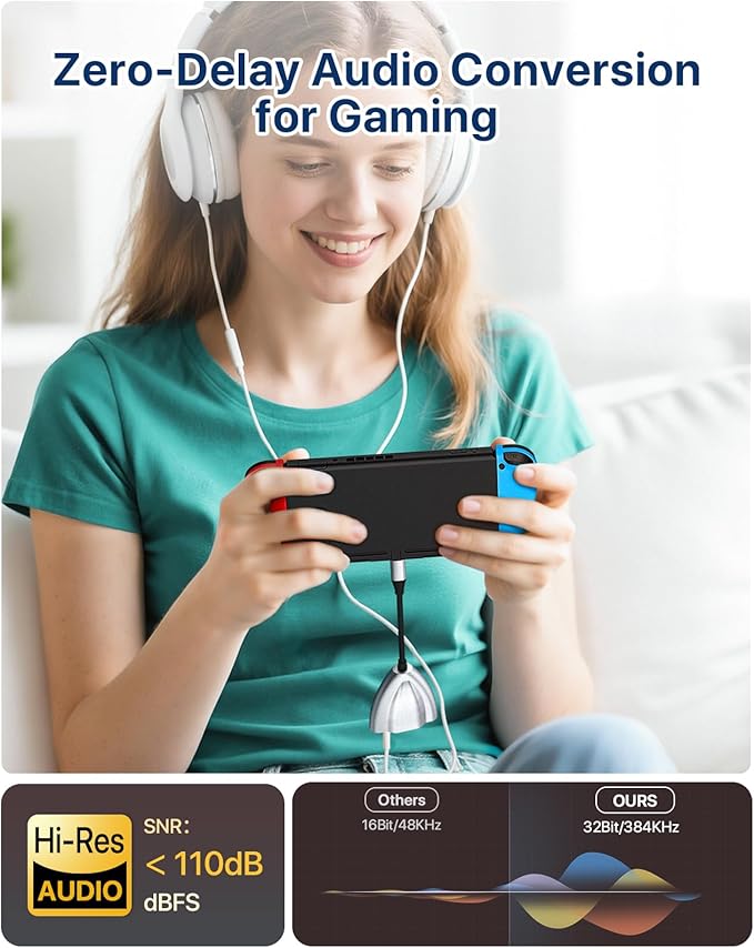 USB C Hub Multiport Adapter, 4 in 1 USB C Spliter to 3.5mm Audio, 1Gbps RJ45 Ethernet and Type C Adapter Supporting 60W PD Charging & 480Mbps Transfer, Dongle for Laptop/Mac/Phone/Switch(Silver)