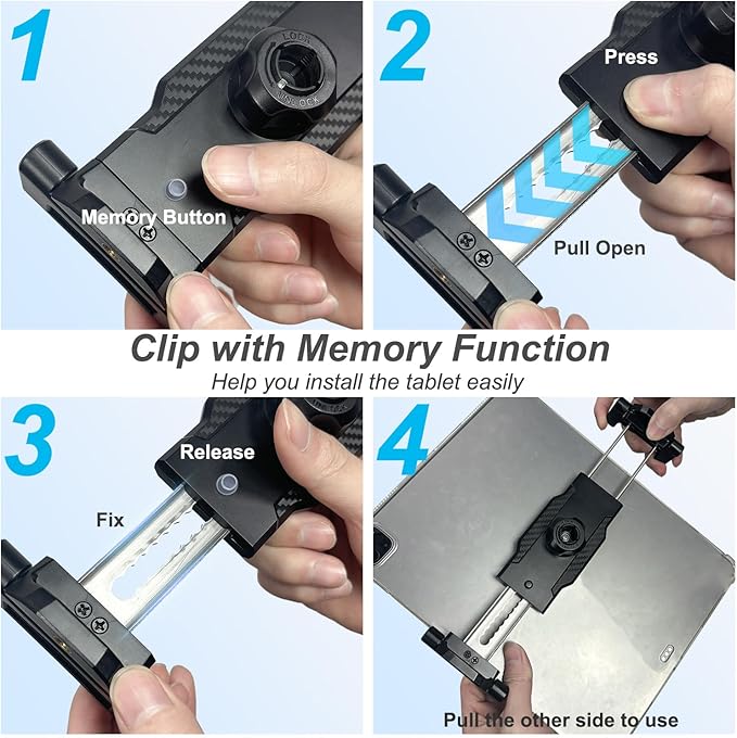 Car Dashboard Windshield Tablet Holder, [Strong Suction Cup & Metal Adjustable Arm] Vehicle/Truck Mount for iPad Pro 12.9/ Air/Mini, Galaxy Tab, All 6.1-15.6" Tablet and Phone