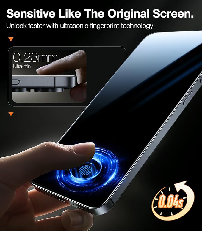 TORRAS 12FT Military-Grade Shatterproof for Samsung Galaxy S25 Plus / S25+ Screen Protector [9H+ Aerospace Tempered Glass＆ One-Pull Installation] Full Coverage Fit Bubble Free 6.7″ GlassGo X