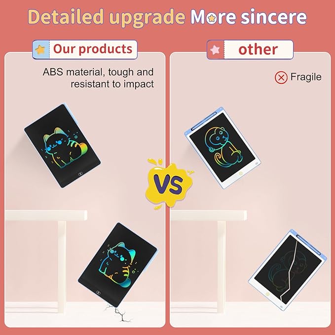 3 Pack 16 Inch LCD Writing Tablet for Kids Adults,Toddler Toys 3 4 5 6 Doodle Board Sensory Toys for Toddlers Road Trip Essentials Car Game Christmas Birthday Gifts Boys Girls （Pink+Bule+Black）