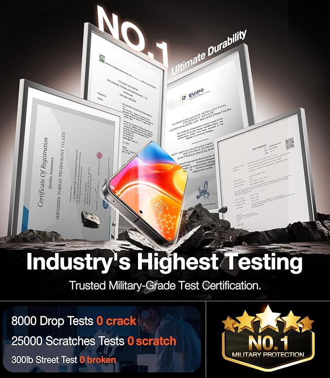 TORRAS Military-Grade for Google Pixel 10 Pro XL/Pixel 9 Pro XL Screen Protector, [9H+] Full Coverage Tempered Glass, 6.8'', Easy Install, Bubble-Free, Case-Friendly, Fingerprint Compatible, 2-Pack