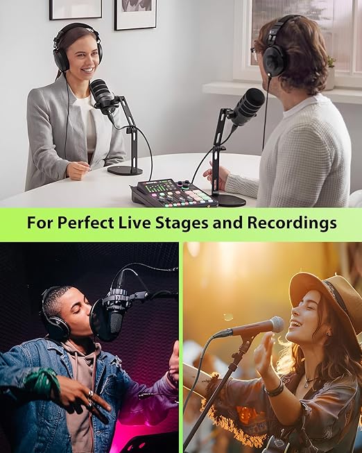 Short XLR Cables 3.3ft 2 Pack, Gold Plated 3-Pin Connectors from Rean-Neutrik Sub Brand, Kevlar-Reinforced Nylon Braided & OFC Shielded XLR Male to Female Balanced Microphone Cord for Mixer, Amp, DAC