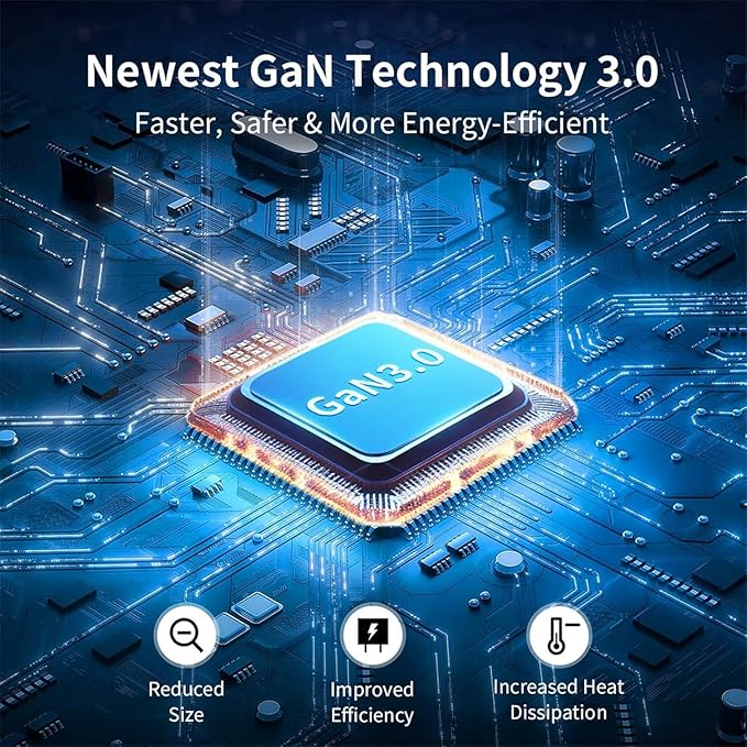 MOMAX 6-in-1 Universal Travel Adapter, GaN 70W International Power Adapter, 3 USB-C PD Fast Charging & 2 USB-A QC, 1 AC, All-in-one International Plug Adapter for Travel European UK AUS JP