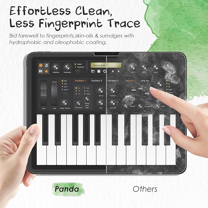 PandaShield 2-Pack Paper-feel Screen Protector Easy-Installation Box for iPad Air [11-in.] M3/M2 (2025/2024),Matte,Write like on Paper,Bubble Free,Anti-Glare,Scratch Resistant,Apple Pencil Compatible